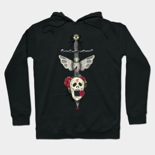 creepy cursed halloween pattern Hoodie